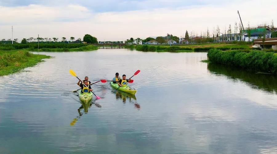 尚明甸村,皮划艇成为年轻人新的健身方式